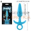 Plug anal Firefly Medium celeste aterciopelado